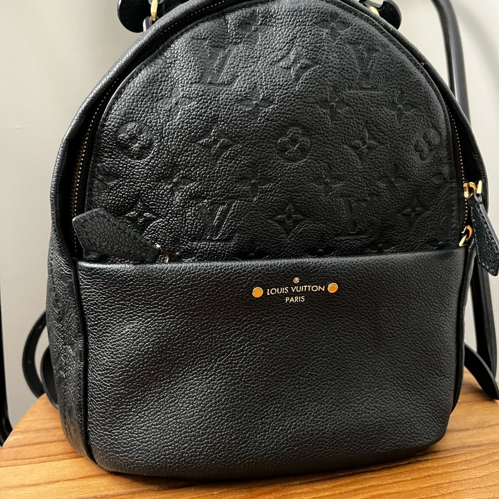 Louis Vuitton Sorbonne Black embossed backpack